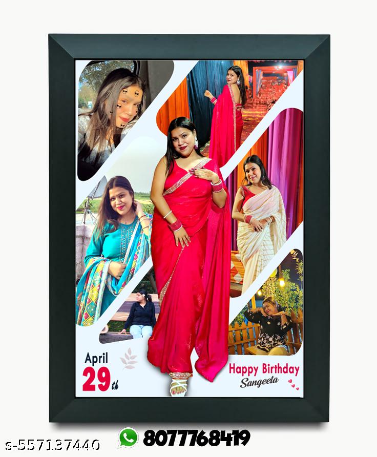 Birthday Photo Frame Gift 12x18 inch Black